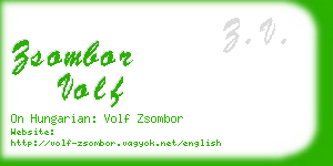 zsombor volf business card